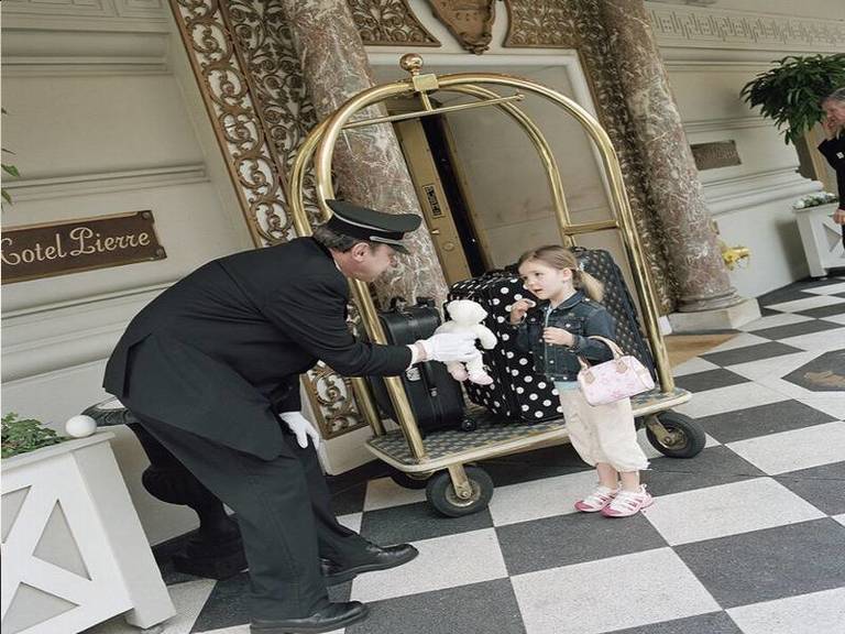 doorman with child