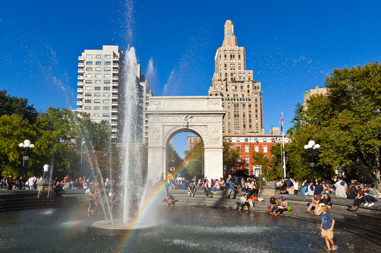 Cool Down in NYC Fountains Manhattan Times Square Blog