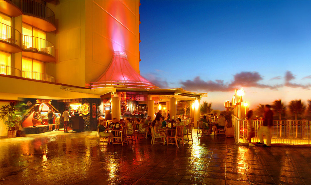 Wind down with relaxing entertainment and dining at Tiki's Grill and Bar 