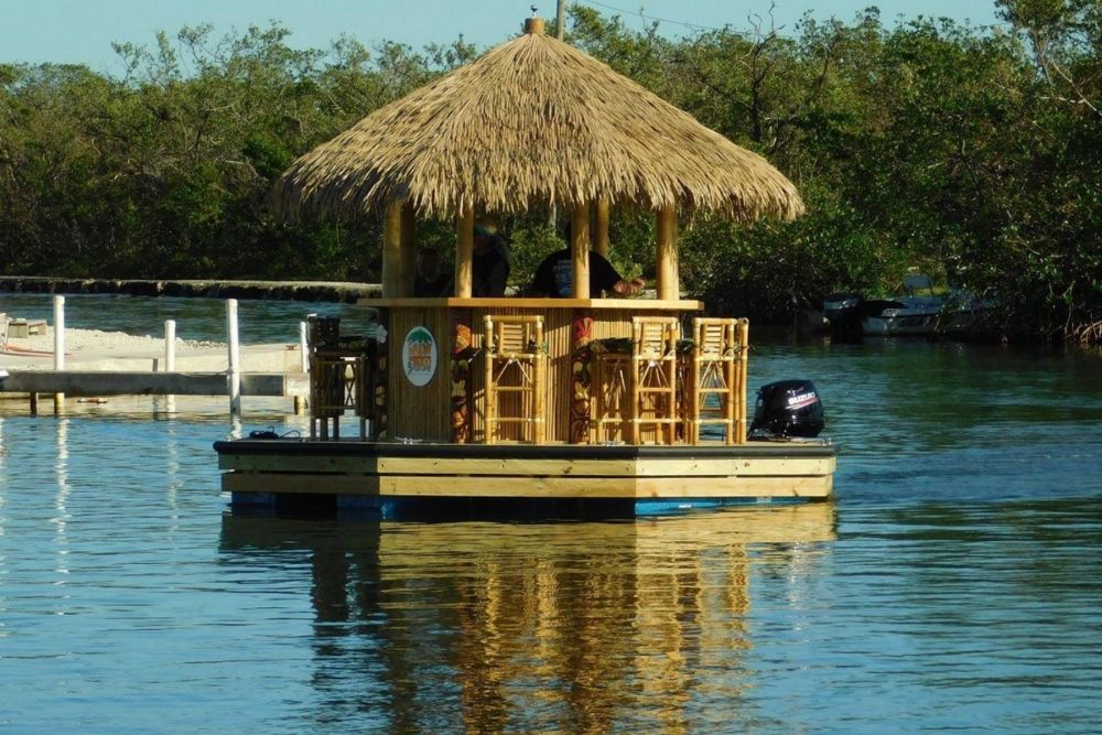 New In Town A Floating Tiki Boat The Marker Key West Blog