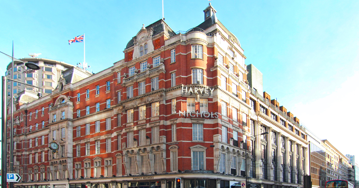 Harvey Nicols famous store at Belgravia Knightsbridge