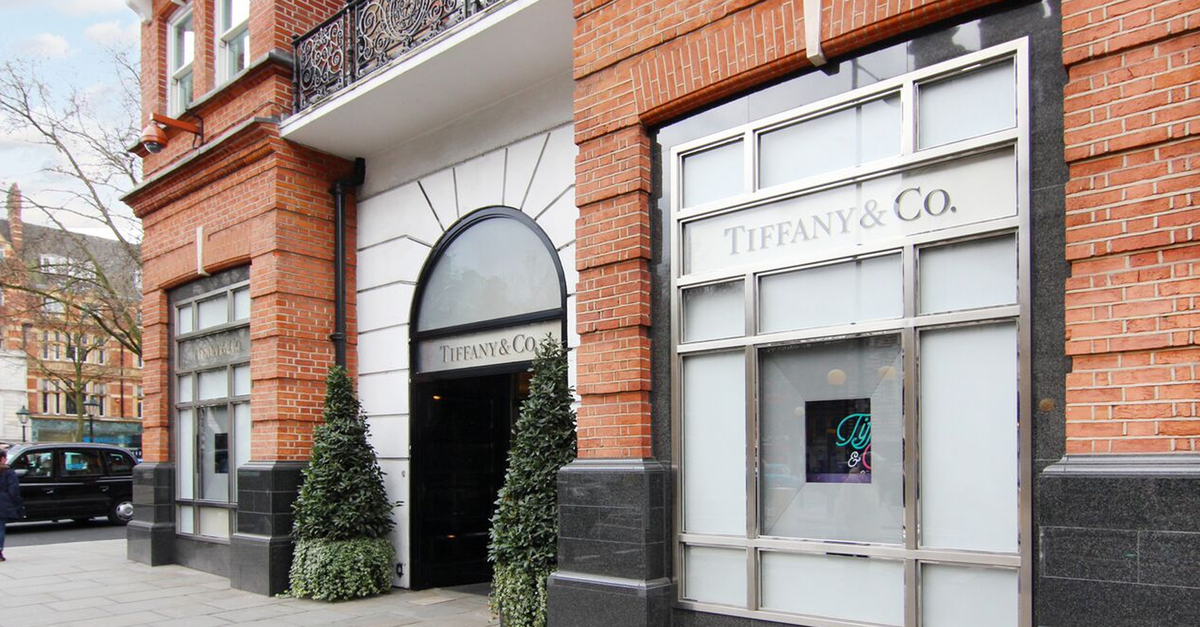 Tiffany & Co - one of many great brands on Sloane Street, Belgravia