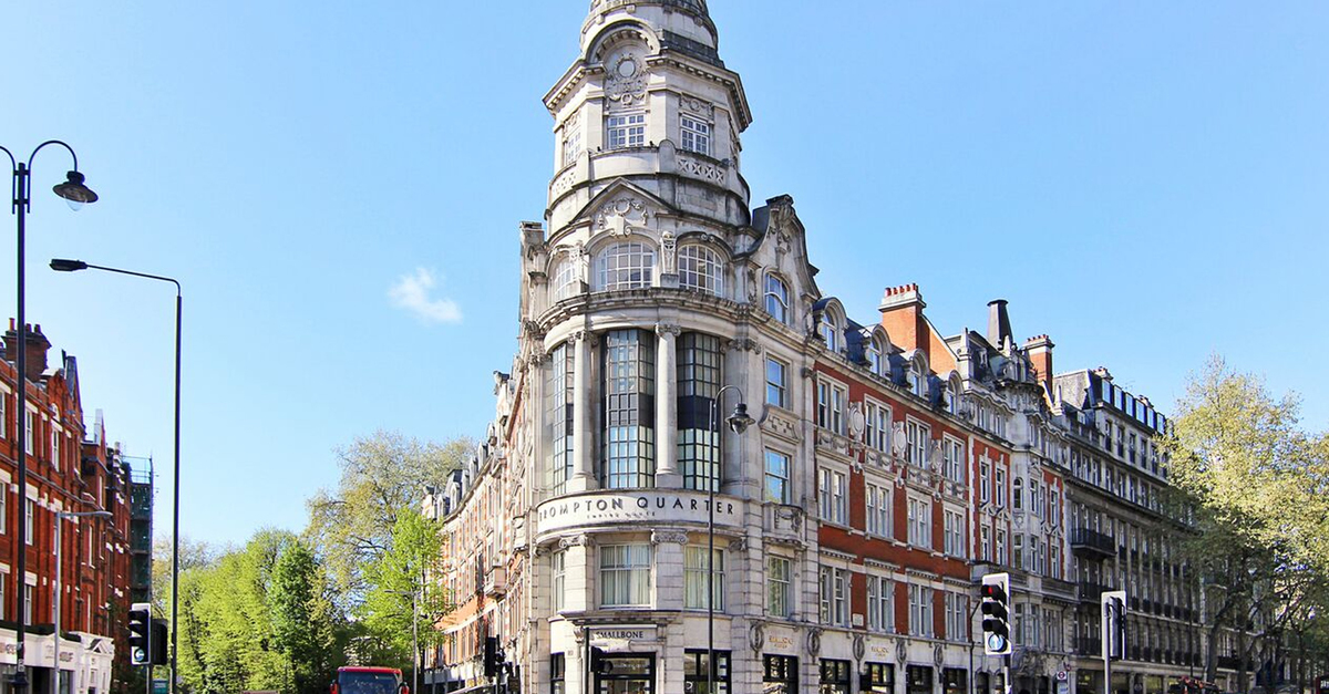Brompton Quarter iconic building in Knightsbridge