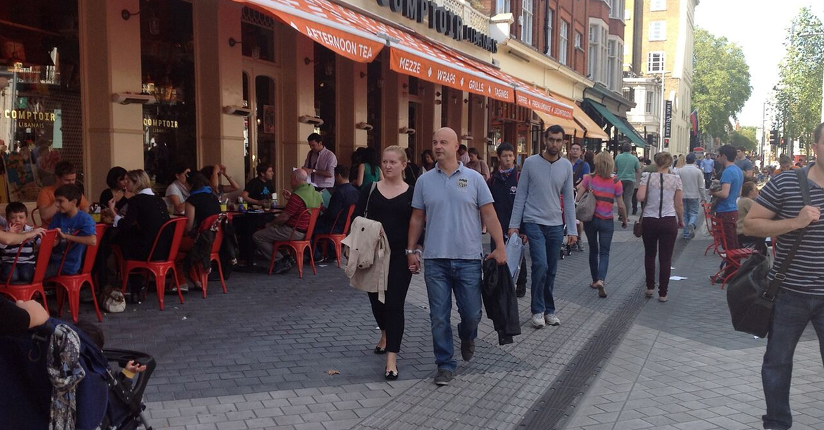 One of 100's of restaurants in South Kensington