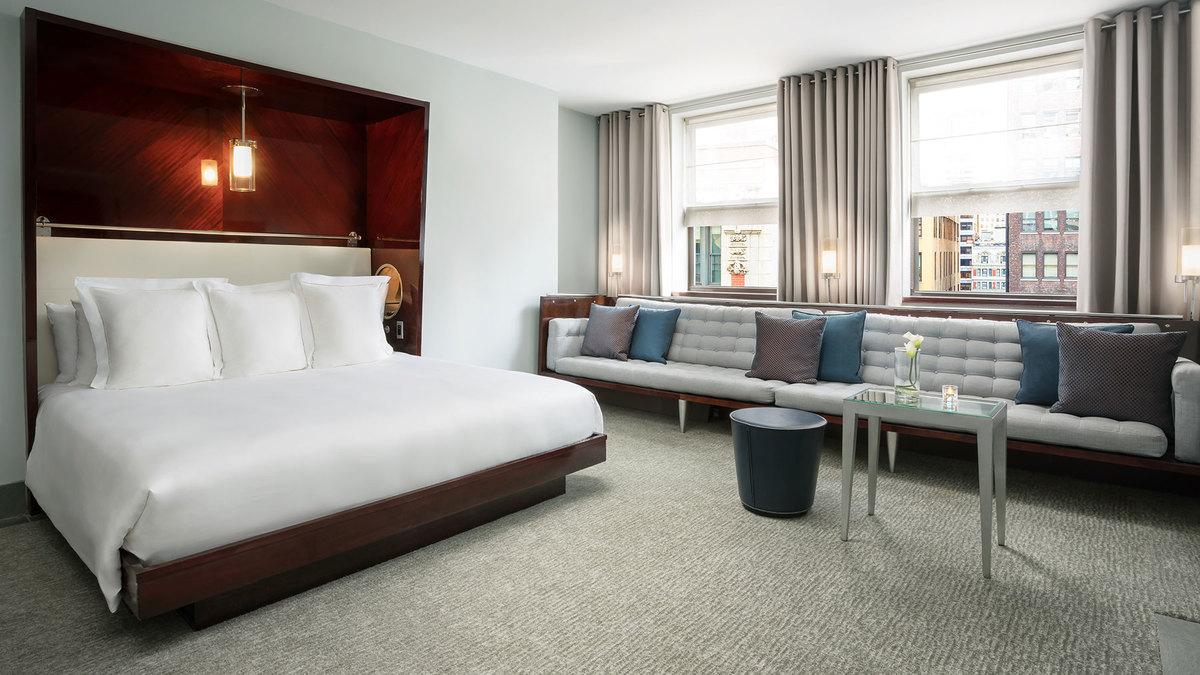 The Deluxe Guestroom at The Royalton