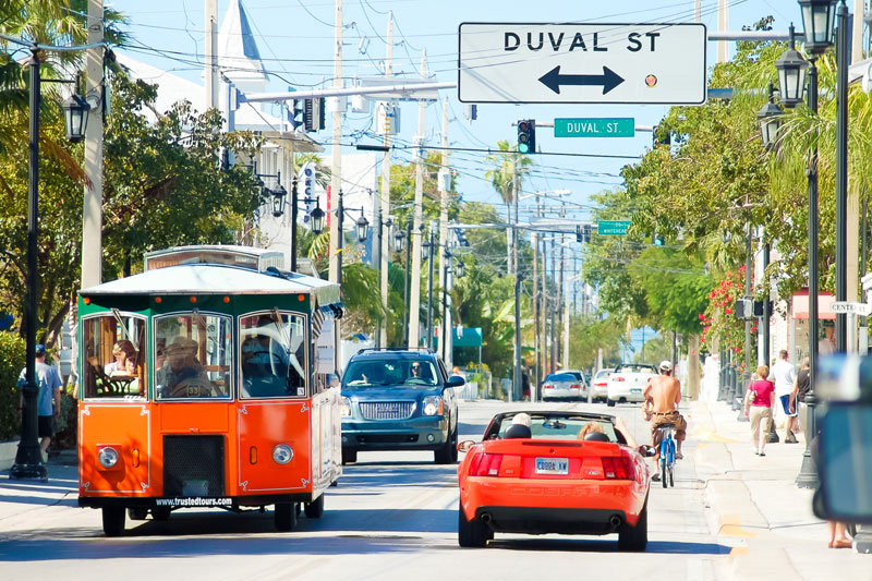 key west airport to duval st