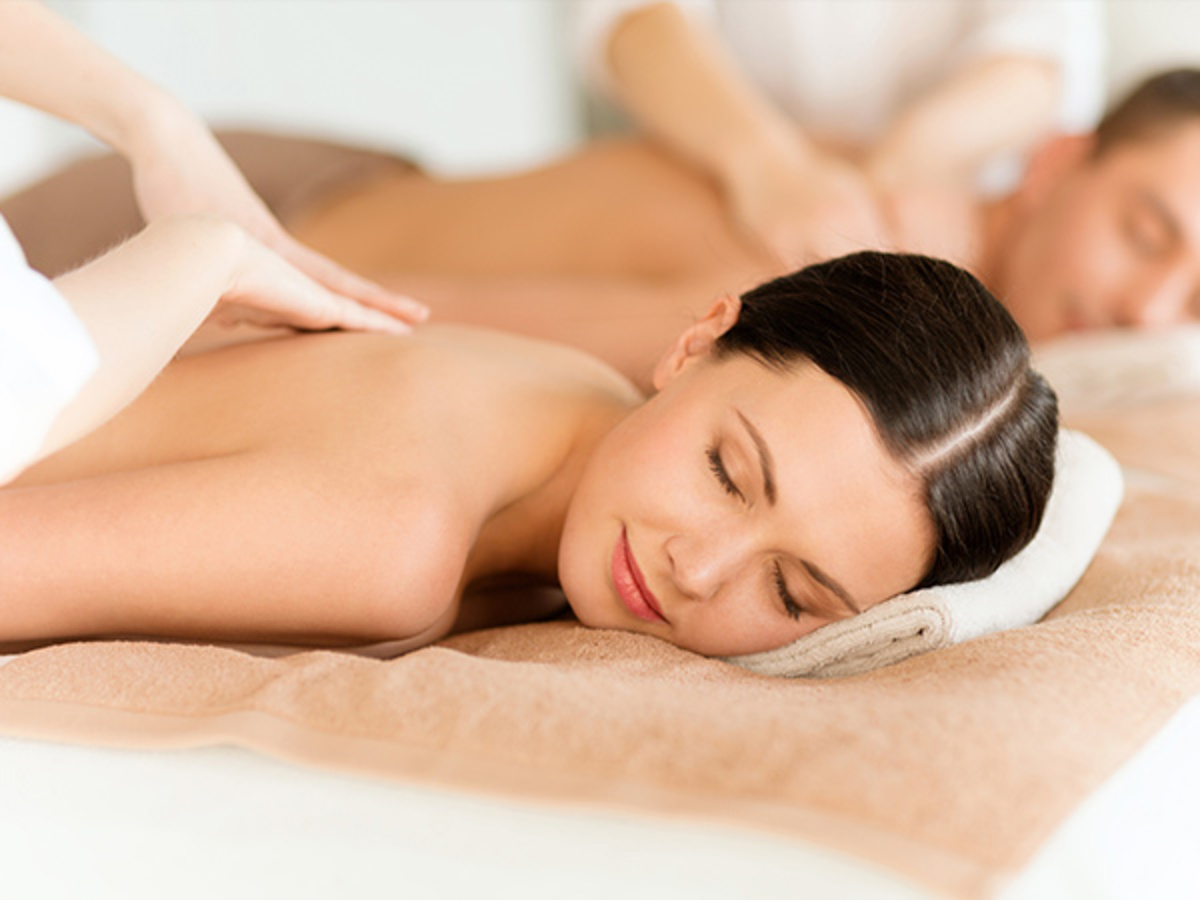 Woman receiving a massage