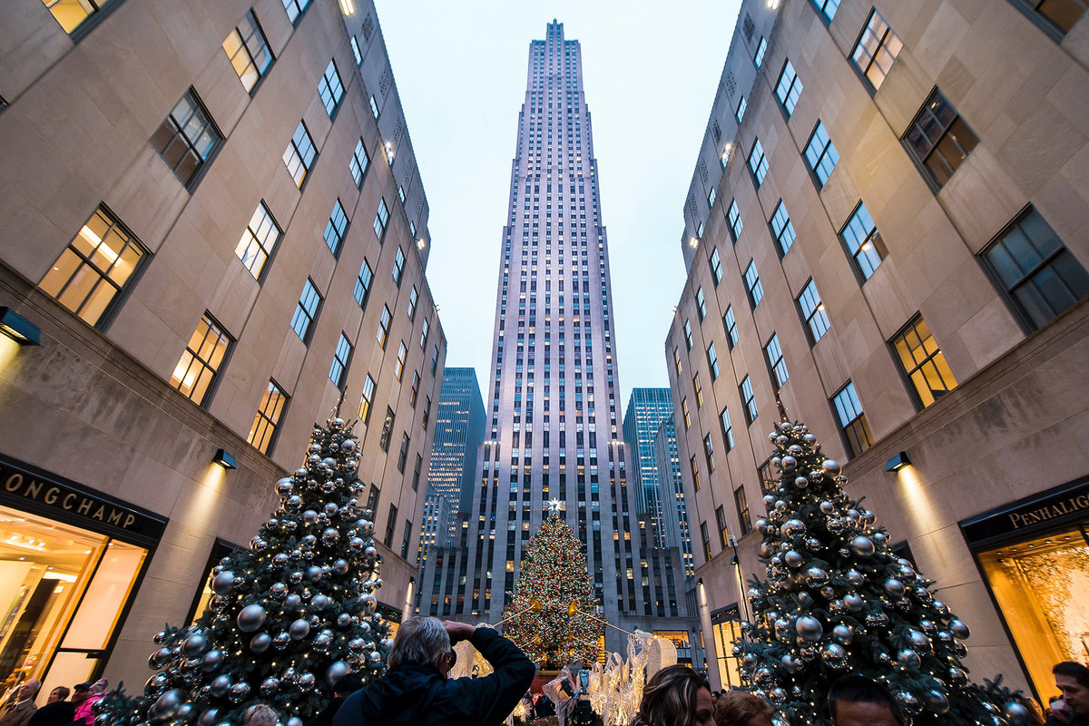 Wallpaper the city, dawn, New York, skyscrapers, USA, USA, megapolis, NYC,  New York City, Rockefeller Center, panorama images for desktop, section  город - download
